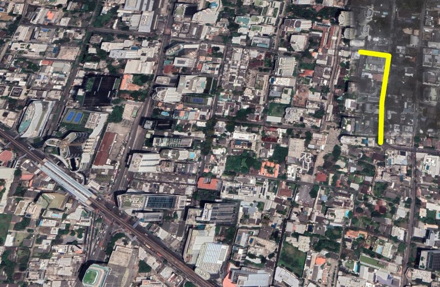 Google Earth view of Soi Sawasdee
