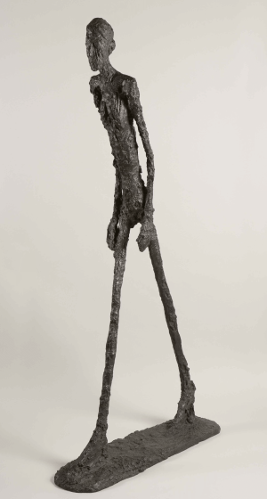 A picture of a statue of a person