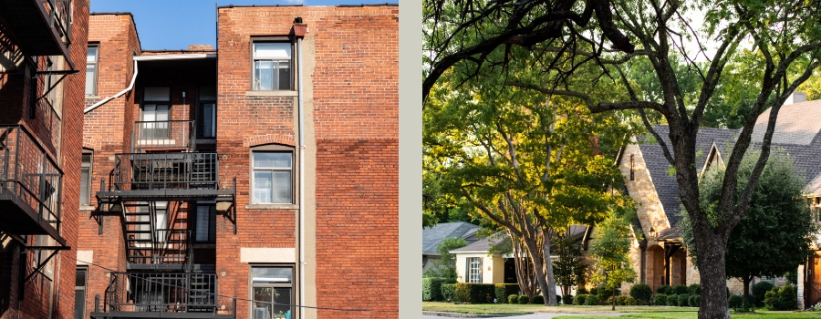 Tree Inequality Is Worse in the Suburbs