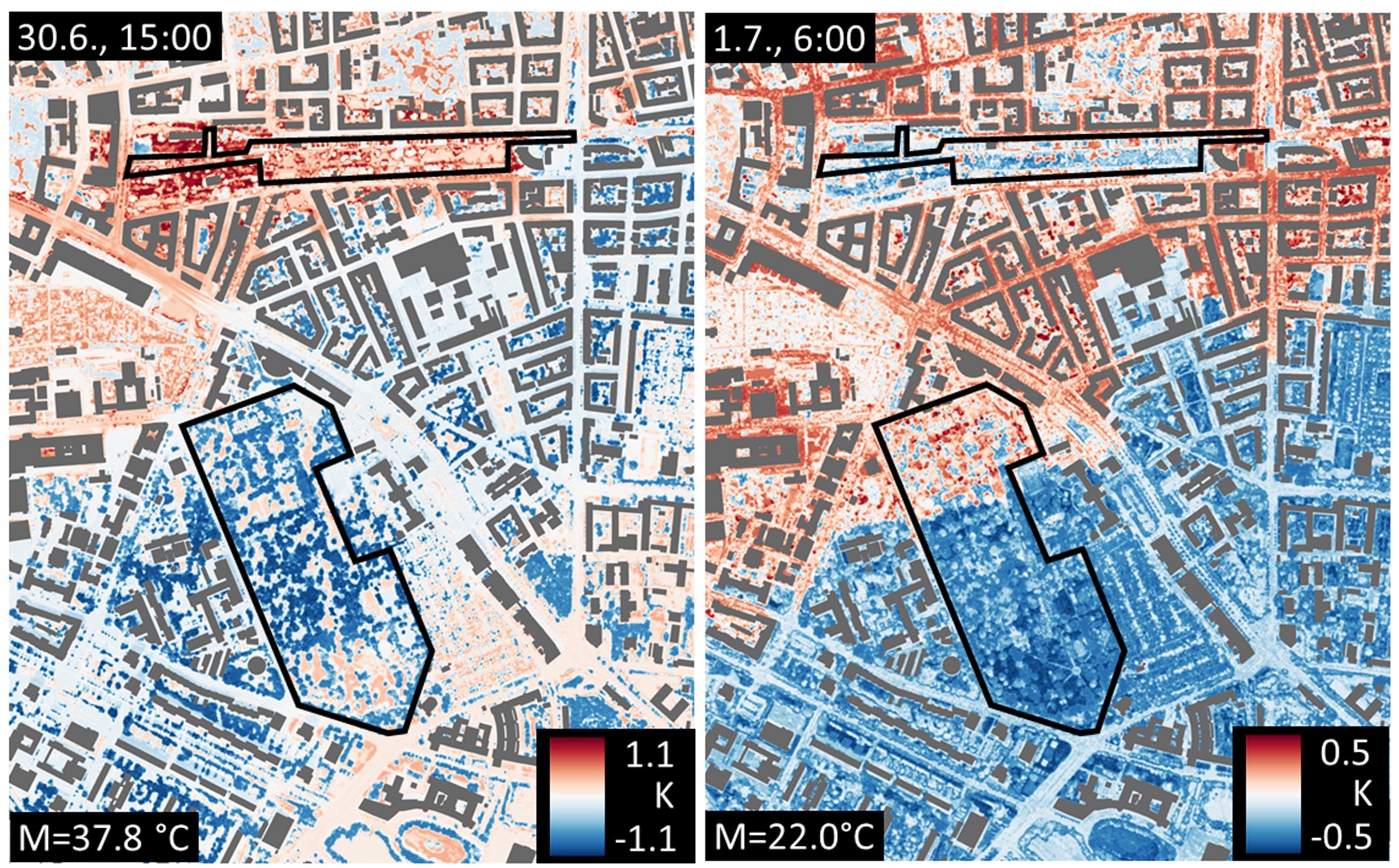 Urban Parks During Heat and Drought Conditions: A Case Study in Leipzig, Germany during the 2018 and 2019 Heat Periods